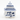 Blue And White Willow Embossed Filled Candle Pagoda Box