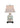 Rose Medallion Oval Birds Tea Jar Lamp