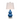 Klein Blue Gourd Porcelain Table Lamp
