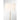Lighting X3 Floor Lamp in Satin Brass with White Shade Oriental Lamp Shade