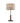 Lighting Walnut Wood and Black Metal Accent Table Lamp Oriental Lamp Shade