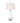 Lamp Shades Porcelain White Long Neck Vase Lamp w/ Crystal Base and Top Oriental Lamp Shade