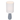 Lighting Dallas Table Lamp Portable Light in Brushed Gray Oriental Lamp Shade