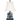 lighting Porcelain Rect. Box Lamp in Blue and White Floral Oriental Lamp Shade