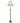 Lighting Stiffel 3-way Antique Brass Floor Lamp with Hexagon Design Oriental Lamp Shade