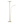 Lighting Tampa LED Torchiere in Satin Brass Oriental Lamp Shade