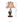 Lighting Authentic Bronze Crane Birds Sculptural Table Lamp with Jade Base Oriental Lamp Shade
