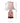 Lighting Porcelain Tea Jar Table Lamp with Burnt Orange Floral Print Oriental Lamp Shade