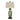 Lighting Green Porcelain Table Lamp with Asian Floral Design Oriental Lamp Shade