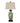 Lighting Green Porcelain Table Lamp with Asian Floral Design Oriental Lamp Shade