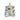 Lighting Mini Table Lamp with Rouge Style Floral Print on Tea Jar Canister Base Oriental Lamp Shade
