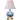 Lighting Chinoiserie Royal Blue and White Round Mini Table Lamp with Bird Design Oriental Lamp Shade