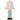 Lighting Jade Green Mini Table Lamp with Tall Rectangle Column Base Oriental Lamp Shade