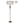 Lighting Stiffel Double Pull Chain Floor Lamp in Burnished Brass Oriental Lamp Shade