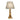 Lighting Stiffel Gold Table Lamp with Box Pleat Lamp Shade Oriental Lamp Shade