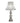 Lighting Stiffel Antique Nickel Table Lamp with Double Pull Chains Oriental Lamp Shade