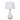 Lighting Porcelain Dove White Vase with Gold Leaf Base & Top Table Lamp Oriental Lamp Shade
