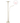 Lighting Tampa LED Torchiere in Satin Brass Oriental Lamp Shade