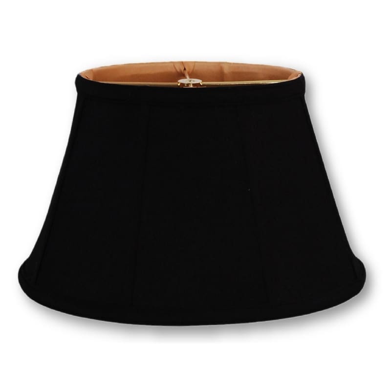 Somette Black Fleur De Lis Burlap 8 inch Empire Lamp Shade with Regular Clip