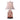 Lighting Porcelain Tea Jar Table Lamp with Burnt Orange Floral Print Oriental Lamp Shade