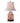 Lighting Porcelain Tea Jar Table Lamp with Burnt Orange Floral Print Oriental Lamp Shade